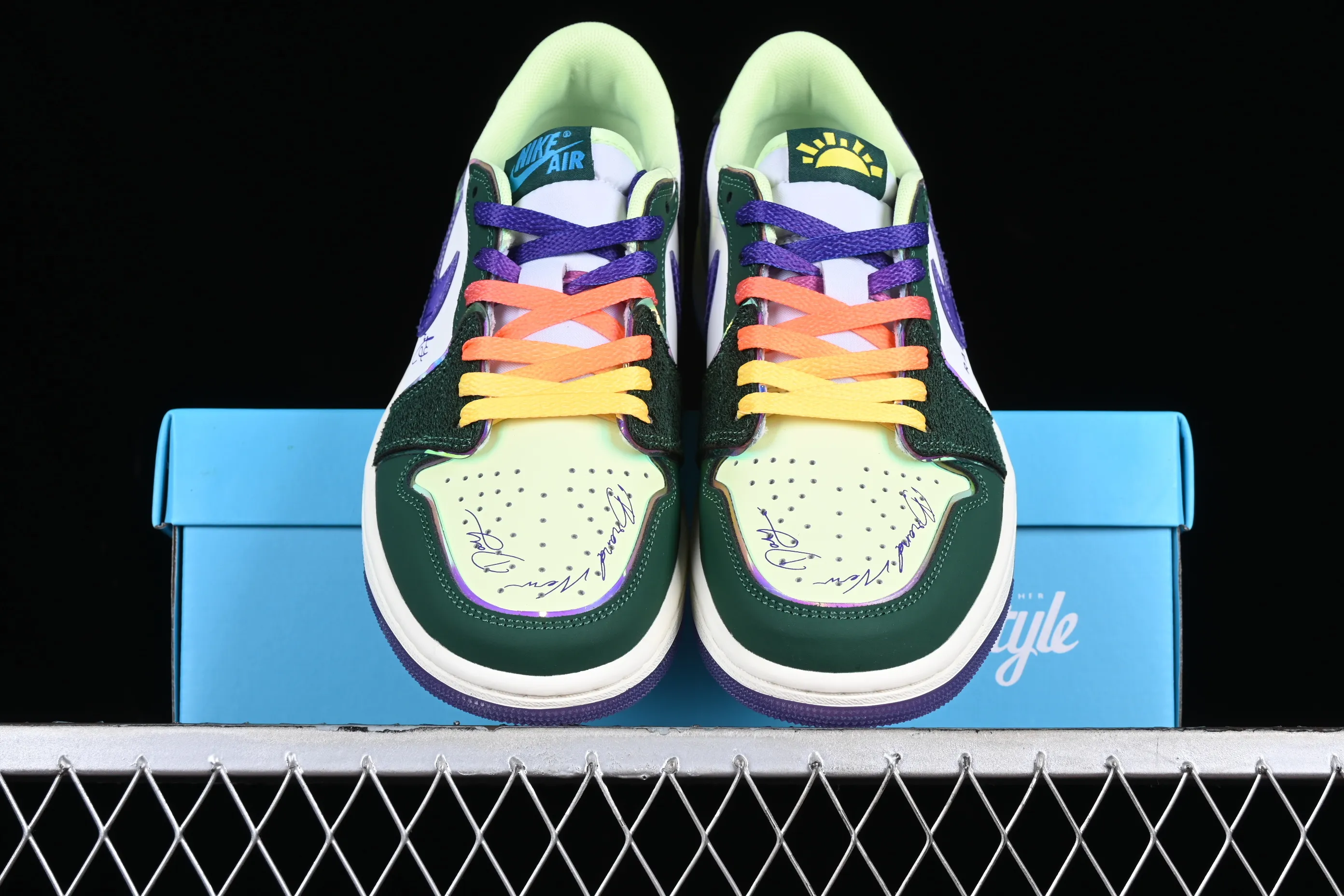 All categories Air Jordan Jordan series basketball shoes Air Jordan 1 Low G version pure original Air Jordan 1 Low OG "Doernbecher" AJ1 Joe 1 charity low-top cultural casual sneakers FD9665-351